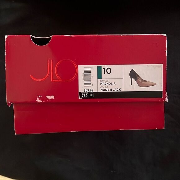 Jennifer Lopez Women's Pink Black Pointed Toe Patent Leather Heel Pumps - Picture 16 of 16